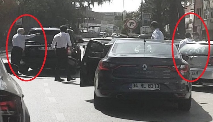 Aziz Yıldırım bir kez daha trafikte motorcuyla tartıştı