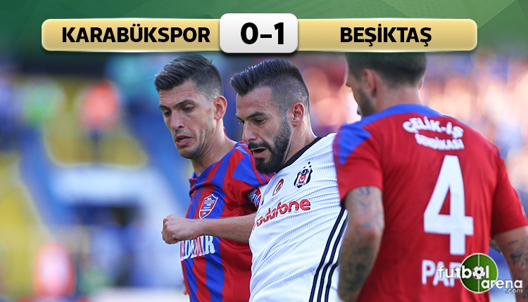 Karabükspor 0-1 Beşiktaş maç özeti ve golleri (İZLE)