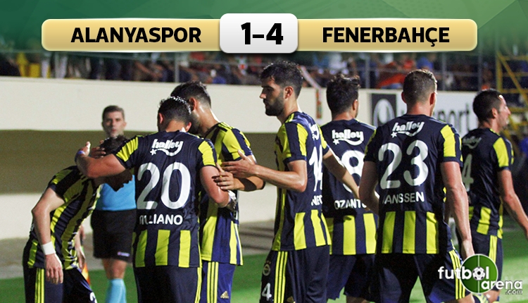 Alanyaspor 1-4 Fenerbahçe maç özeti ve goller (İZLE)