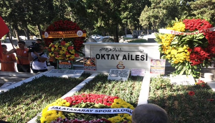 Galatasaray Kulübü Metin Oktay'ı kabri başında andı