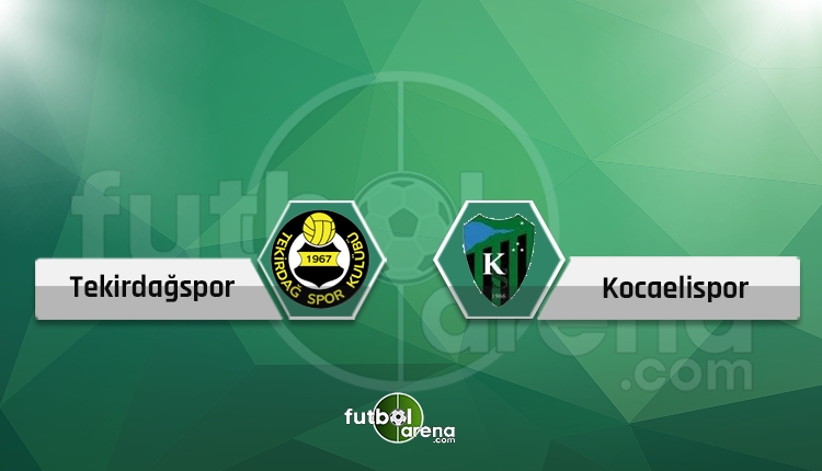 Tekirdağspor - Kocaelispor canlı skor, TV izle