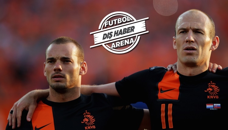 Galatasaray'ın eski yıldızı Sneijder'e, Robben'den destek