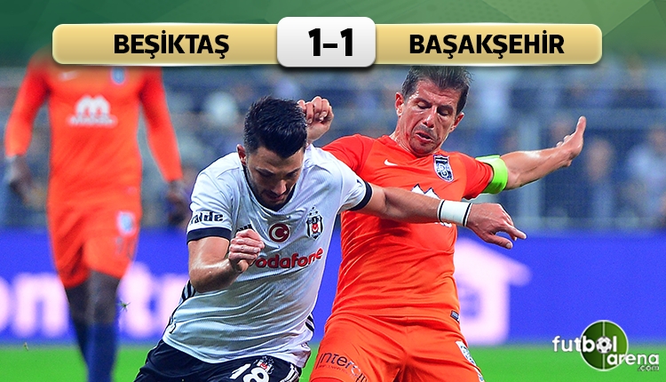 Beşiktaş 1 - 1 Medipol Başakşehir maçın özeti ve golleri (İZLE)