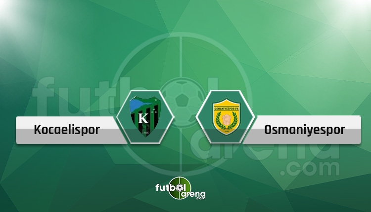 Kocaelispor - Osmaniyespor canlı skor, maç sonucu, şifresiz ve naklen İZLE