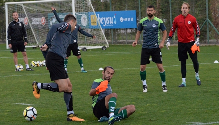 Konyaspor'da affedilen Ali Çamdalı ilk idmana çıktı