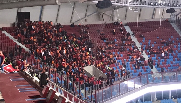 Trabzonspor ile Galatasaray taraftarları arasında ilginç olay