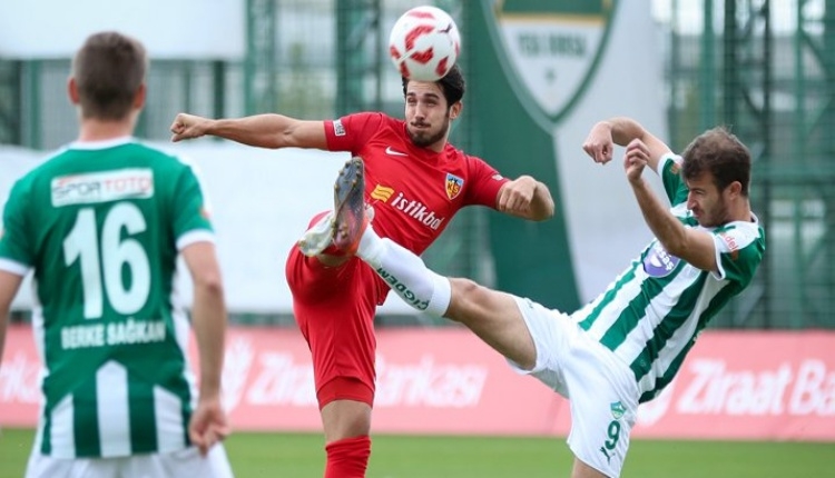 Yeşil Bursa 1 - 2 Kayserispor maçı özeti ve golleri (İZLE)
