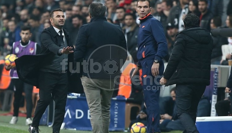 Beşiktaş - Akhisar maçı gerginlik! Okan Buruk ve Şenol Güneş