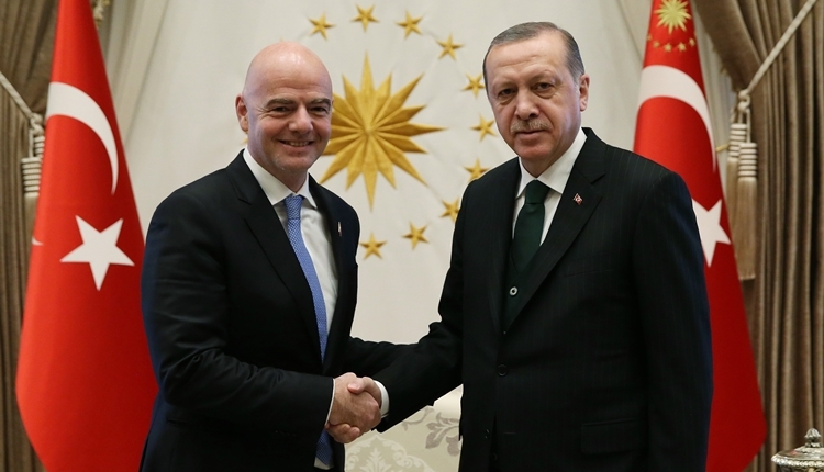 Cumhurbaşkanı Erdoğan, Infantino'yu kabul etti