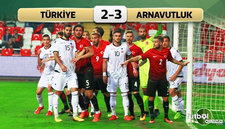Türkiye 2-3 Arnavutluk maçının özeti ve golleri (İZLE)
