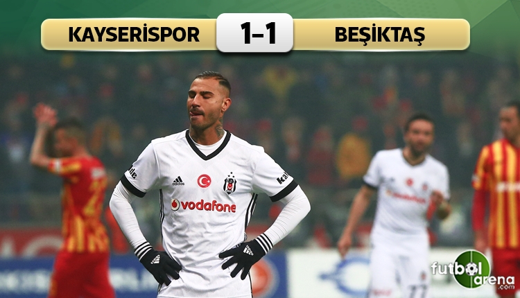 Kayserispor 1-1 Beşiktaş maç özeti ve golleri (İZLE)