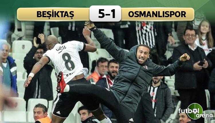 Beşiktaş 5-1 Osmanlıspor maç özeti ve golleri (İZLE)