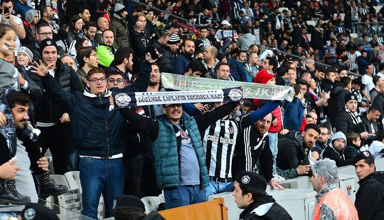 Beşiktaş taraftarından Osmanlıspor maçında Galatasaray tezahuratı