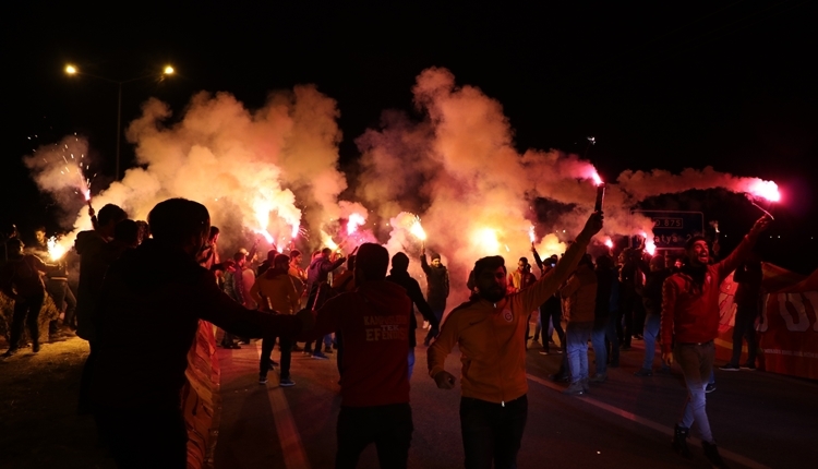 Galatasaray'a Malatya'da coşkulu karşılama