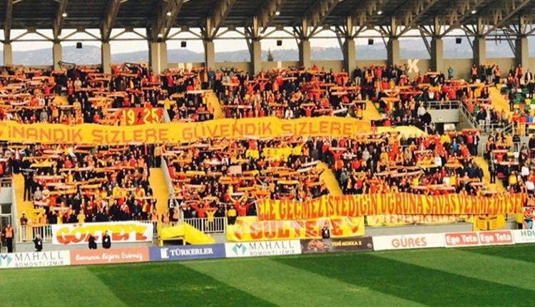 Göztepe'de taraftar şova hazırlanıyor