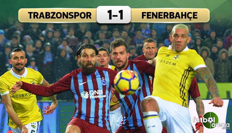 Trabzonspor 1-1 Fenerbahçe maç özeti ve golleri (İZLE)