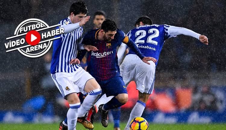 Real Sociedad 2-4 Barcelona maçı özeti ve golleri (İZLE)