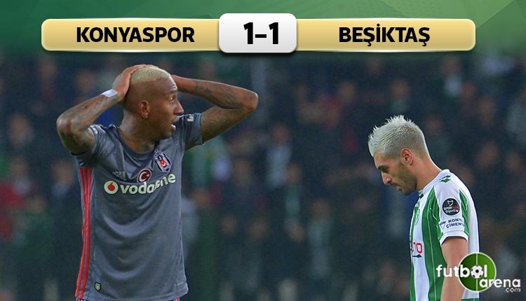 Konyaspor 1-1 Beşiktaş maç özeti ve golleri (İZLE)