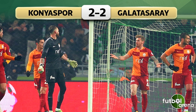 Konyaspor 2-2 Galatasaray maç özeti ve golleri (İZLE)