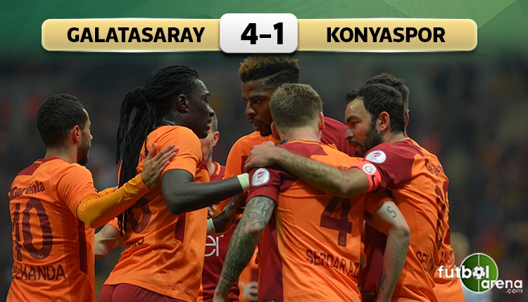 Galatasaray 4-1 Konyaspor maçı özeti ve golleri (İZLE)