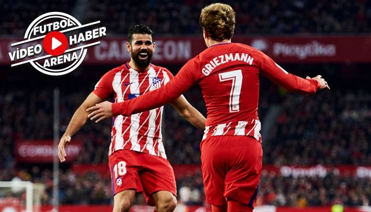 Sevilla 2-5 Atletico Madrid maçı özeti ve golleri (İZLE)