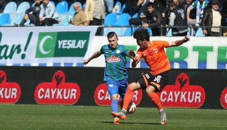 Çaykur Rizespor 1 - 1 Adanaspor maçın özeti ve golleri (İZLE)