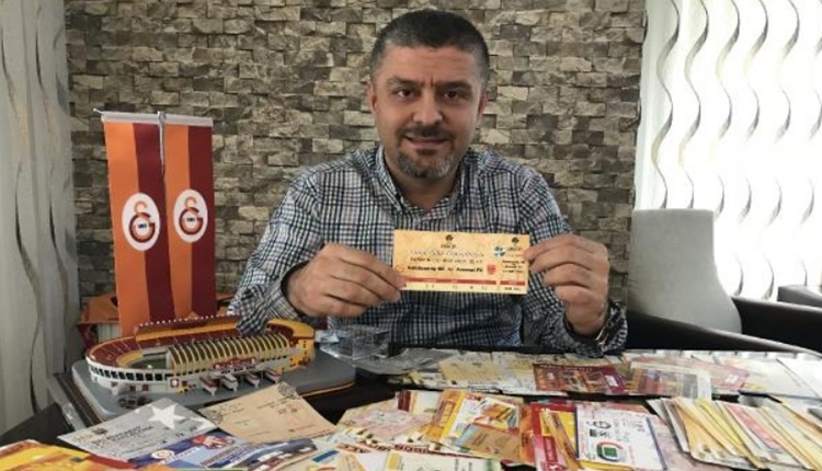 Galatasaray maçları biletlerinden koleksiyon yaptı