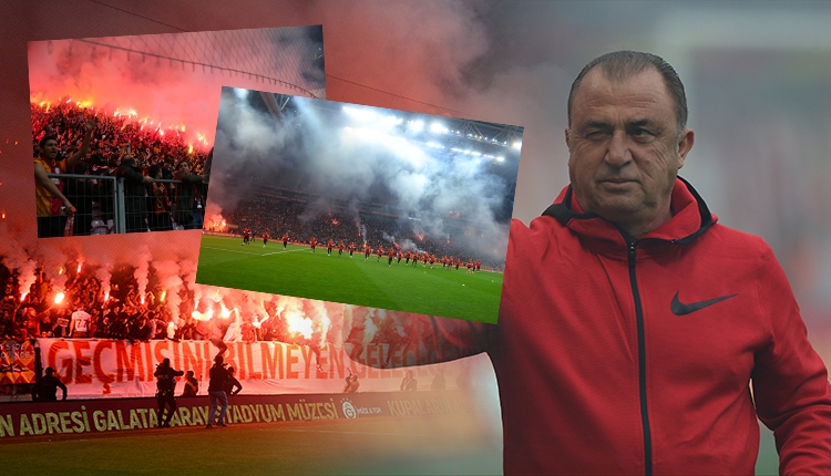 Galatasaray'ın TT stadındaki antrenmanından çok özel anlar