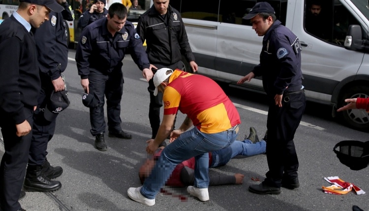 Galatasaraylı taraftar otobüsten düştü! Fenerbahçe derbisi öncesinde...