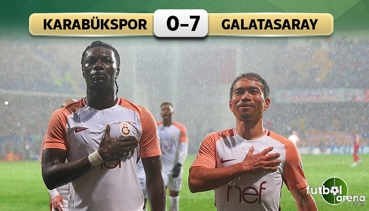 Karabükspor 0-7 Galatasaray maç özeti ve golleri (İZLE)