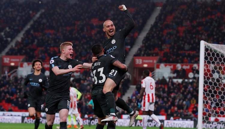 Stoke City 0-2 Manchester City maç özeti ve golleri (İZLE)