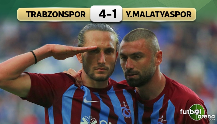 Trabzonspor 4-1 Yeni Malatyaspor maç özeti ve golleri (İZLE)