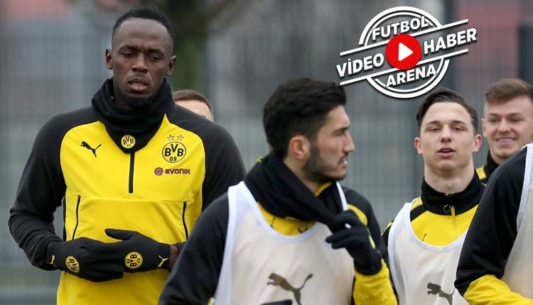 Usain Bolt Dortmund antrenmanında şov yaptı