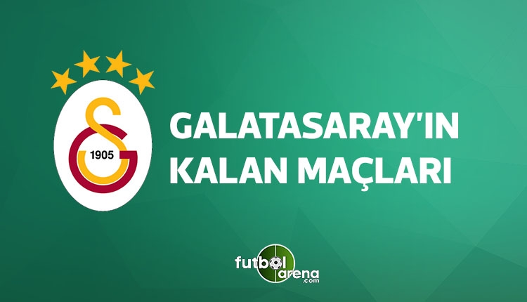 Galatasaray kalan maçları (GS fikstür, GS kalan maçları 2018)