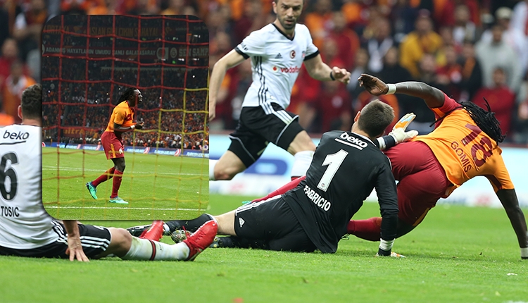 Gomis Beşiktaş derbisinde penaltı kaçırdı! Fatih Terim bakamadı
