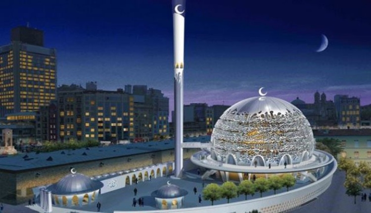 Taksim Camii inşaatında son durum nedir? Taksim Camii inşaatı havadan görüntülendi (İZLE)