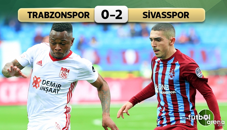 Trabzonspor 0-2 Sivasspor maç özeti ve golleri (İZLE)