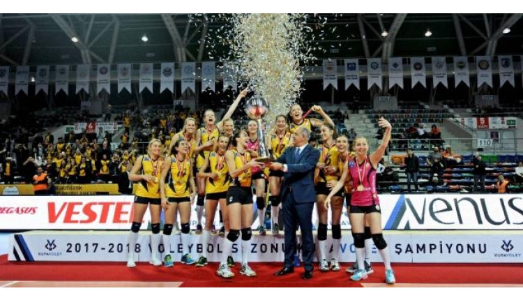 Voleybol Kadınlar Ligi'nde Vakıfbank Şampiyon