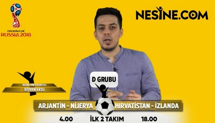 İddaa Tahminleri: Dünya Kupası D Grubu'nda hangi takım 1. olur?