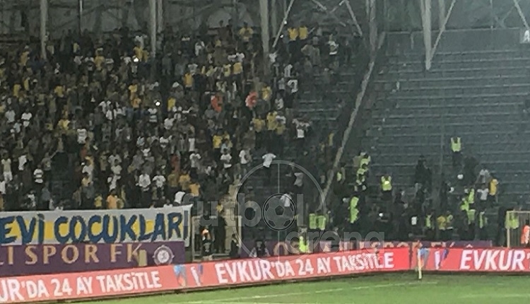 Ankaragücü taraftarlarıyla polis arasında gerilim