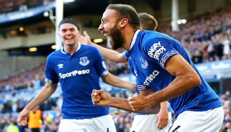 Cenk Tosun Everton - Fulham maçında attığı gollü İZLE