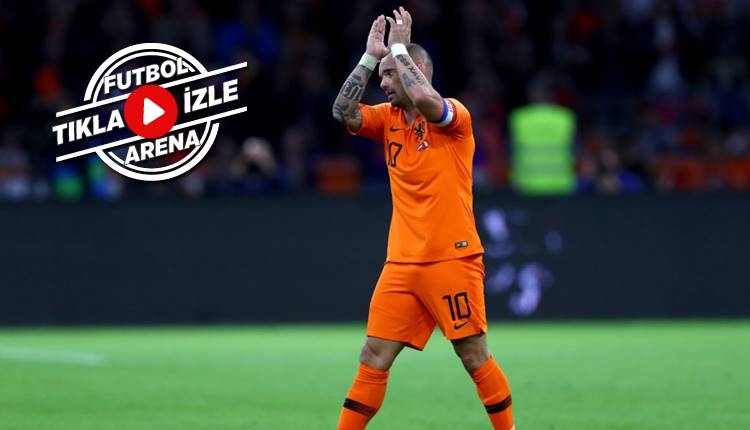 Hollanda 2-1 Peru maçı özeti ve golleri (Sneijder'in jübilesi İZLE)