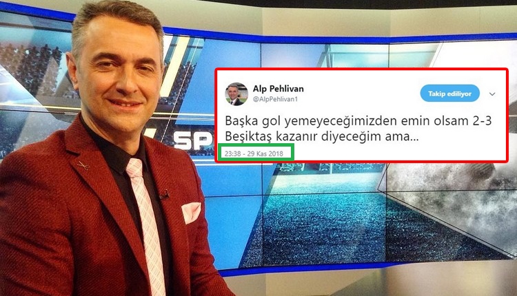 Alp Pehlivan, Beşiktaş maçının skorunu doğru tahmin etti