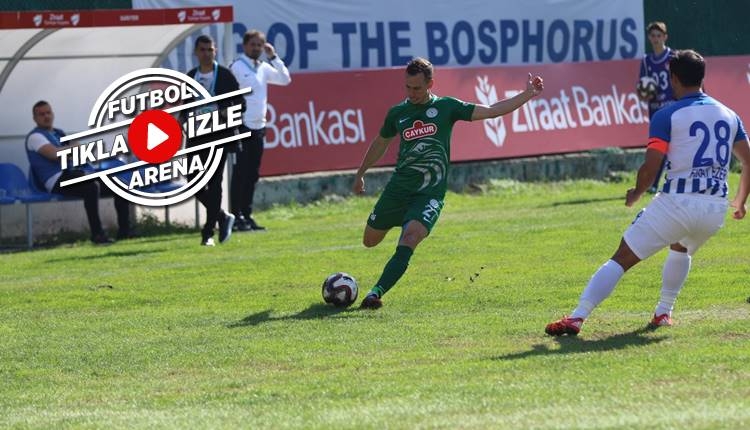 Sarıyer 1-2 Rizespor maçı özeti ve golleri (İZLE)