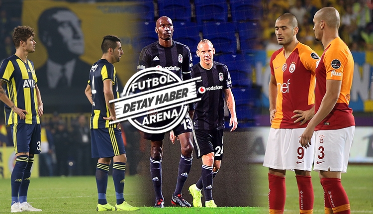 Galatasaray Fenerbahçe ve Beşiktaş tel tel dökülüyor