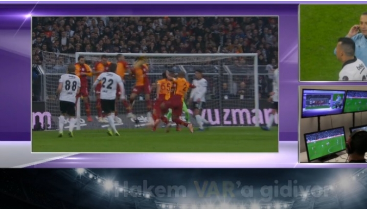 Beşiktaş - Galatasaray Eren Derdiyok'un penaltı pozisyonu (VAR)