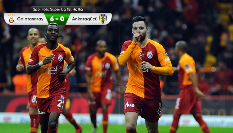 Galatasaray, Ankaragücü'ne acımadı! 6 gollü zafer (İZLE)