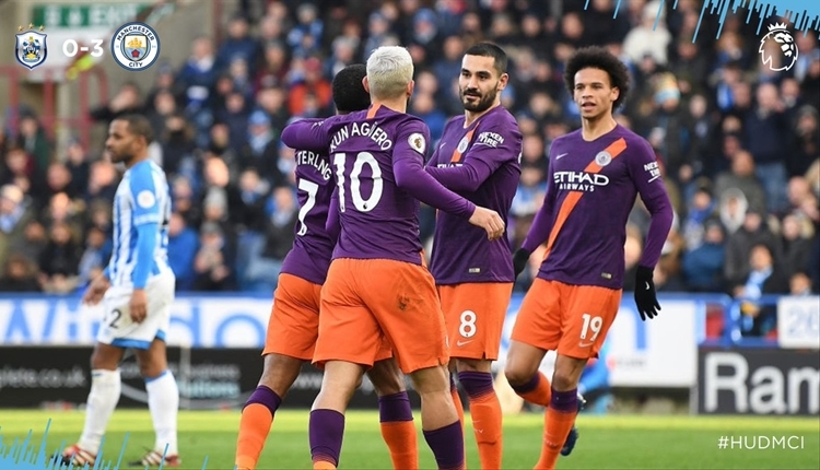 Huddersfield Town 0-3 Manchester City maç özeti ve golleri izle