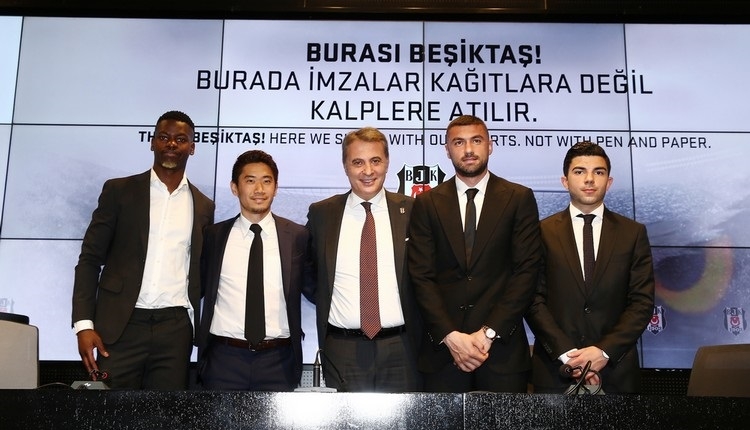 Beşiktaş'ta yeni transferler imzaladı (Burak Yılmaz, Muhayer Oktay, Mirin, Kagawa)