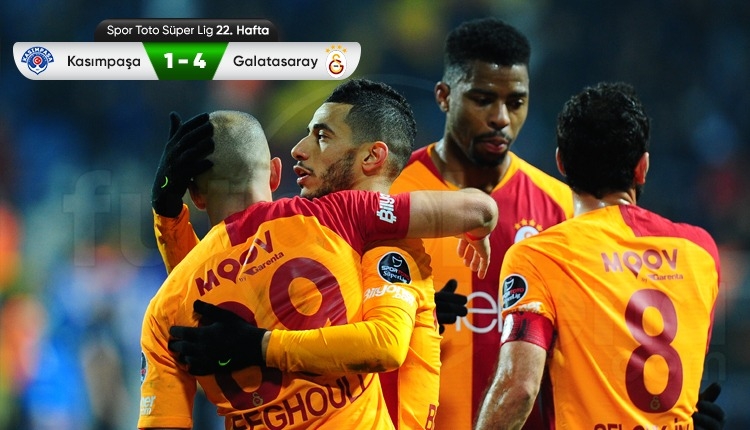 Galatasaray, Kasımpaşa deplasmanında 4 golle güldü